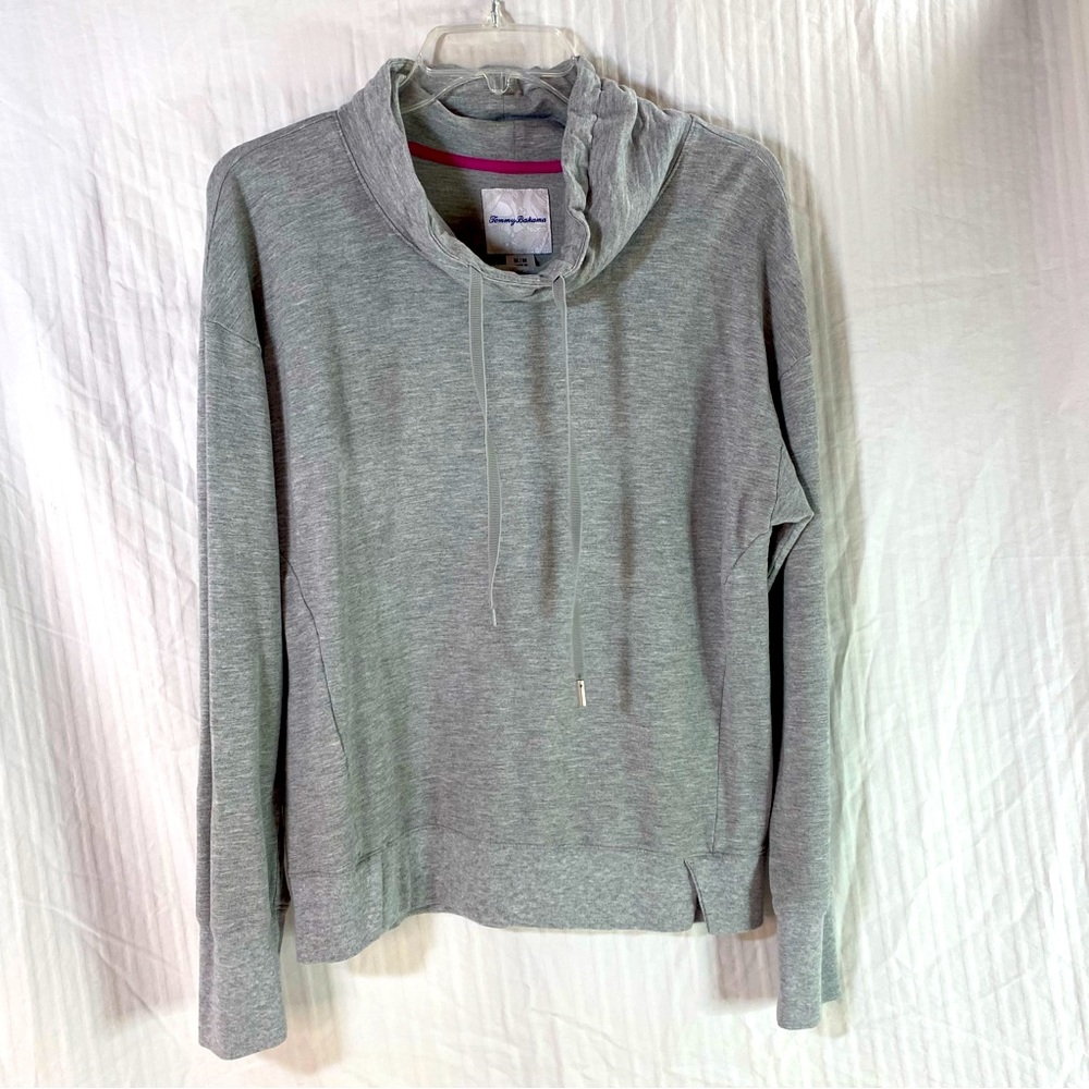 Tommy Bahama Gray Turtle Neck Pullover Top Size M Long Sleeve Sweatshirt